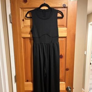 Cider Black Sleeveless Jumpsuit